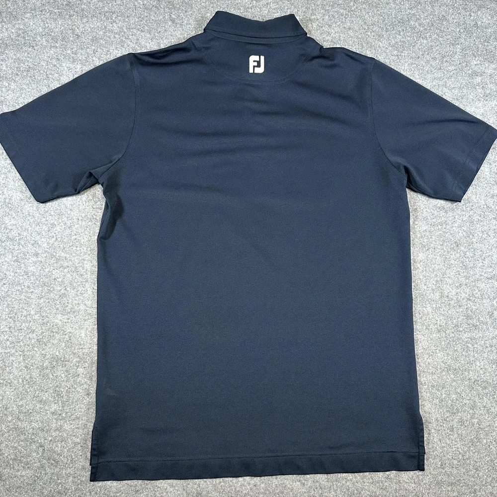 FootJoy Polo Shirt Mens Large Athletic Fit Striped Golf Performance Golfwear - Picture 6 of 8